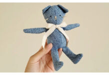 Upcycled Denim Cat Toy Free Sewing Pattern