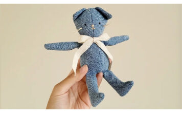 Upcycled Denim Cat Toy Free Sewing Pattern