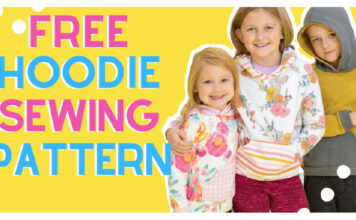 Kids Hoodie Free Sewing Pattern