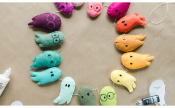 Colorful Hand-sewn Ghost Free Sewing Pattern