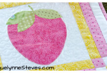 Strawberry Lemonade Table Runner Free Sewing Pattern