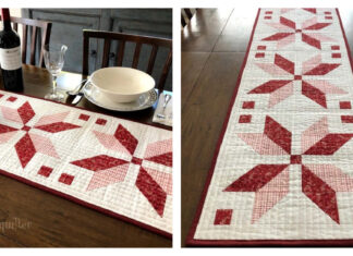 Nordic Star Table Runner Free Sewing Pattern