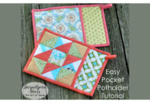 Pocket Potholder Free Sewing Pattern