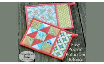 Pocket Potholder Free Sewing Pattern