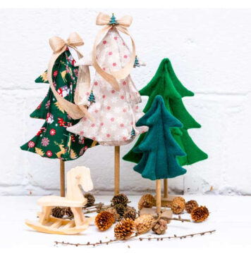 Village Christmas Tree Free Sewing Pattern