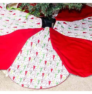 Christmas Tree Skirt Free Sewing Pattern