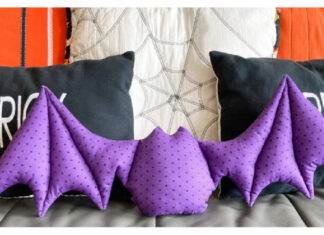 Halloween Bat Pillow Free Sewing Pattern