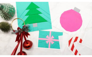 Christmas Paper Piecing Blocks Free Sewing Pattern