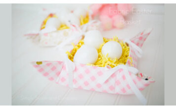 Fabric Easter Basket Free Sewing Pattern