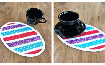 Oval Mug Mat Free Sewing Pattern