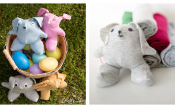 Scrappy Bunny Stuffy Free Sewing Pattern