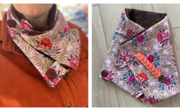 Cozy Button Scarf Free Sewing Pattern