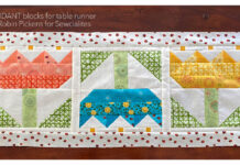 Flower Table Runner Free Sewing Pattern