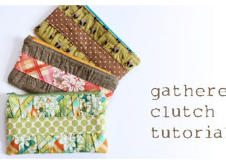 Gathered Clutch Free Sewing Pattern