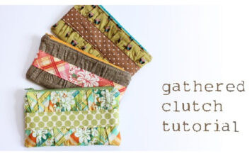 Gathered Clutch Free Sewing Pattern