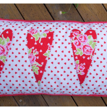 Love Heart Dreaming Pillow Free Sewing Pattern