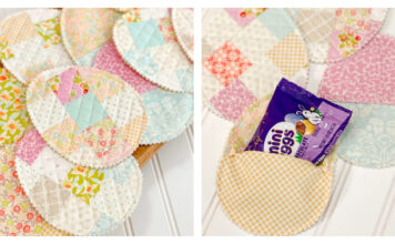 Patchwork Easter Eggs Free Sewing Pattern