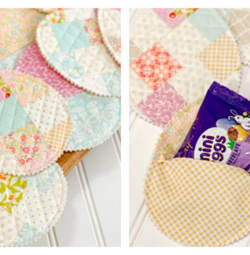 Patchwork Easter Eggs Free Sewing Pattern