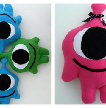 Alien Softie Free Sewing Pattern
