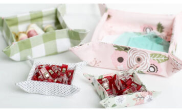 Fabric Nesting Tray Free Sewing Pattern