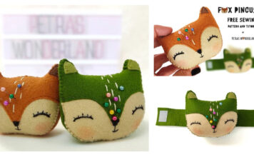 Fox Pincushion Free Sewing Pattern