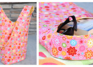 Summertime Beach Bag Tote Free Sewing Pattern