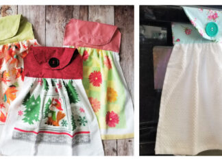 Hanging Dish Towel Free Sewing Pattern
