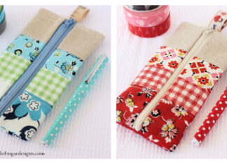Pencil Case Free Sewing Pattern