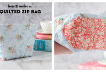 Quilted Liberty Zip Bag Free Sewing Pattern