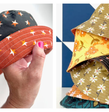 Reversible Bucket Hat Free Sewing Pattern and Video Tutorial
