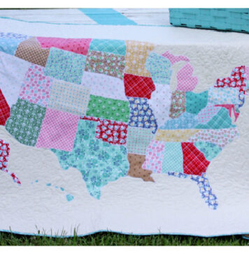 US Map Quilt Free Sewing Pattern