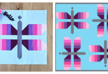 Dragonfly Quilt Block Free Sewing Pattern