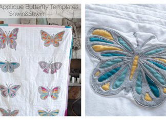 Reverse Applique Butterfly Template Free Sewing Pattern