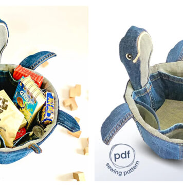 Turtle Basket Sewing Pattern