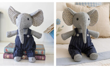 Vintage Elephant Soft Doll Sewing Pattern
