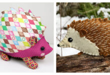 Woodland Forest Animal Hedgehog Sewing Patterns