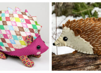 Woodland Forest Animal Hedgehog Sewing Patterns