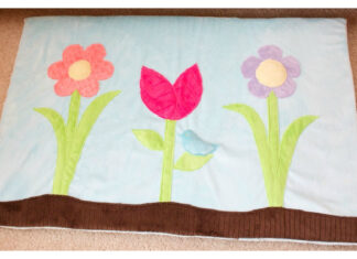 Applique Cuddle Garden Rug Free Sewing Pattern