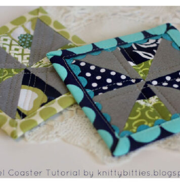 Pinwheel Coaster Free Sewing Pattern
