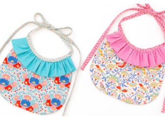 Ruffle Baby Bib Free Sewing Pattern