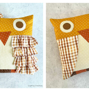 Fall Owl Pillow Free Sewing Pattern