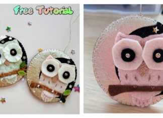 Owl Ornament Free Sewing Pattern