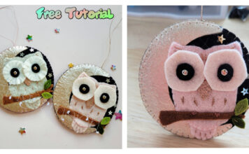 Owl Ornament Free Sewing Pattern