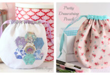 Pretty Drawstring Pouch Free Sewing Pattern