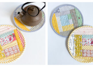 Quilt-as-you-go Trivet Set Free Sewing Pattern