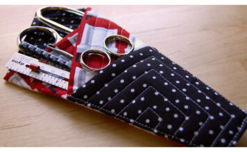 Quilted Scissors Holder Free Sewing Pattern
