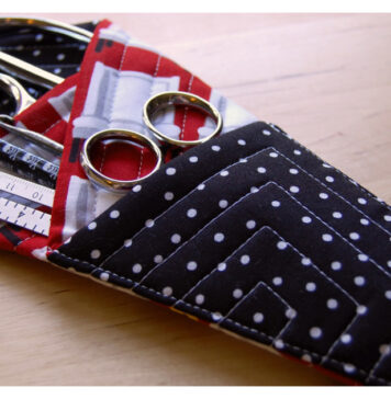 Quilted Scissors Holder Free Sewing Pattern