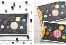 Spectacular Solar System Mug Rug Free Sewing Pattern