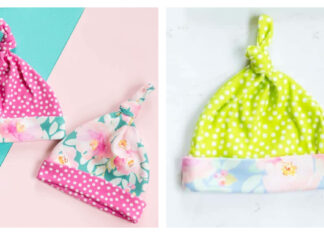 Top Knot Baby Hat Free Sewing Pattern