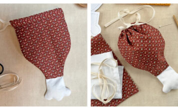 Turkey Leg Treat Bag Free Sewing Pattern